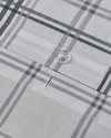 Graphic Grid Kolay Ütülenir Tek Kişilik Nevresim Takımı 160x220 cm Gri