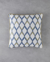 Grid Çift Taraflı Kırlent Kılıfı 45x45 cm Lacivert – Yeşil