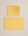 Gridline Banyo Paspası Seti 60x100 cm + 50x60 cm Hardal