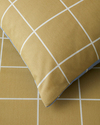 Gridline Kolay Ütülenir Çift Kişilik Nevresim Takımı 200x220 cm Yağ Yeşili- Mavi