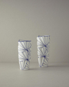 Gusto Stoneware Vazo Beyaz - Mavi