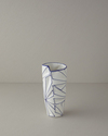 Gusto Stoneware Vazo Beyaz - Mavi