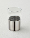 Harmony Silver Stoneware Tek Kişilik Kahve Sunum Seti 100 ml Beyaz-Silver
