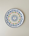 Harmony Talavera Porselen Servis Tabağı 26 cm Beyaz - Lacivert