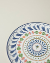 Harmony Talavera Porselen Servis Tabağı 26 cm Beyaz - Lacivert
