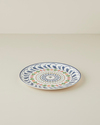 Harmony Talavera Porselen Servis Tabağı 26 cm Beyaz - Lacivert