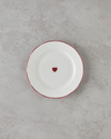 Heartfelt Bone Porselen Pasta Tabağı 19 cm Bordo