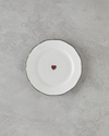 Heartfelt Bone Porselen Pasta Tabağı 19 cm Yeşil