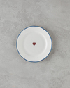 Heartfelt Bone Porselen Pasta Tabağı 19 cm Mavi