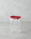 Hecha Cam Kavanoz 1300 ml Kırmızı