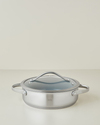 Hecha Çelik + CeraWell Sığ Tencere 24x7 cm Silver