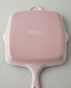 Hecha Demir Döküm Kare Grill Tava 26 cm Pembe
