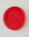 Hecha Seramik Tart Fırın Kabı 28 cm Kırmızı
