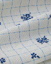 Heritage blue Baskılı Pamuklu Çift Kişilik Pike 200x220 cm Mavi