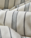 Heritage Stripe Pamuk İpliği Boyalı Çift Kişilik Çarşaflı Nevresim Takımı 200x220 cm Lacivert - Krem