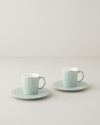 Hestia New Bone China 4 Parça 2 Kişilik Kahve Fincan Takımı Yeşil