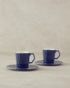 Hestia New Bone China 4 Parça 2 Kişilik Kahve Fincan Takımı Lacivert