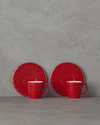 Hestia New Bone China 4 Parça 2 Kişilik Kahve Fincan Takımı Kırmızı