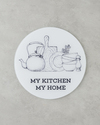 Home Chef Cam Kesme Tahtası 33 cm Beyaz