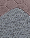 Honeycomb Polyester Banyo Paspası Seti 60x100 - 50x60 cm Mürdüm