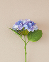 Hortensia Tek Dal Yapay Çiçek Mavi