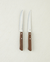 Iron Slice Paslanmaz Çelik 2'li Bıçak 11 cm Kahverengi