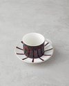 Isolde New Bone China 4 Parça 2 Kişilik Kahve Fincan Takımı 100 ml Kahverengi