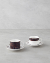 Isolde New Bone China 4 Parça 2 Kişilik Kahve Fincan Takımı 100 ml Kahverengi