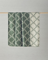 Ivy trellis Pamuklu King Size Battaniye 220x240 cm Yeşil