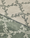 Ivy trellis Pamuklu King Size Battaniye 220x240 cm Yeşil