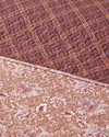 Jacobean Plaid King Size Çok Amaçlı Örtü 240x220 cm Bordo