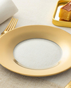 Jade Cam Pasta Tabağı Gold
