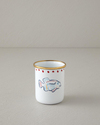 Jolly Fish Emaye Bardak Beyaz - Mavi