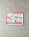 Jolly Fish Melamin Kaydırmaz Tepsi 27x36 cm Kırmızı