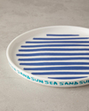Jolly Lines Bone Porselen Servis Tabağı 27 cm Mavi