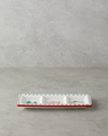 Joy Dolomite Sunumluk 25x10 cm Beyaz - Kırmızı