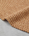 Juliet Yuvarlak Dekoratif Jüt Kilim 120 cm Natural
