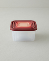 Keep Me Plastik 5'li Saklama Kabı 160-300-500-885-1500 ml Turuncu