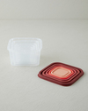 Keep Me Plastik 5'li Saklama Kabı 160-300-500-885-1500 ml Turuncu