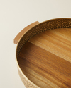 Kiara Mdf Dekoratif Tepsi 40x35 cm Kahve