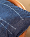 Knotted Denim Kırlent Kılıfı İndigo