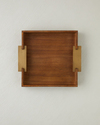 Krina Mdf Dekoratif Tepsi 34x5 cm Kahverengi