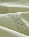 Lace Elegance Kopanakili Perkal Tek Kişilik Nevresim Takımı 160x220 cm Yeşil