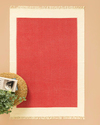 Lara Purl Dokuma Kilim Krem - Kırmızı