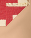 Lara Purl Dokuma Kilim Krem - Kırmızı
