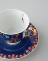 Lavinia New Bone China 4 Parça 2 Kişilik Çay Fincanı Takımı 220 ml Lacivert