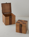 Layna Mdf Dekoratif Kutu 15x15 cm Kahverengi