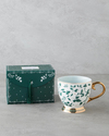 Leafscape New Bone China Kupa 460 ml Beyaz - Yeşil