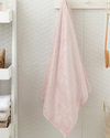 Leafy Bambu Banyo Havlusu Pudra Pembe