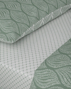 Leafy Braid Çift Kişilik Nevresim Takımı 200x220 cm Yeşil